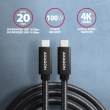 AXAGON Data and charging USB-C to USB-C cable - length 1.5 m - PD 100W - 4K HD video