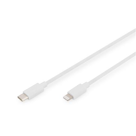 Digitus | Lightning to USB-C data/charging cable | DB-600109-020-W | USB-C to Lightning Apple Lightning 8-pin | USB C