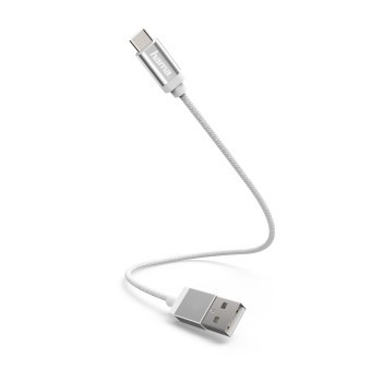 Hama Charging data cable USB- C 0,2m white