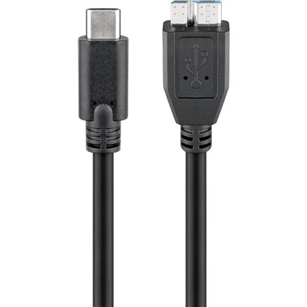 Goobay | Round cable | USB-C to micro-B 3.0 cable | 67995 | micro-B 3.0 | USB-C (male)