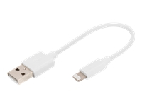 DIGITUS USB-A to lightning MFI C89 0.15m Data and charging cable white 5V 2.4A