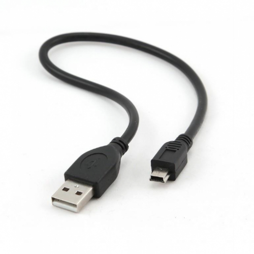 CABLE USB2 AM-MINI 30CM BLACK/CCP-USB2-AM5P-1 GEMBIRD