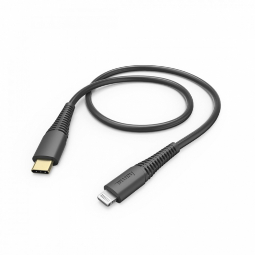 Hama charging data cable USB- C lightning 1,5m black