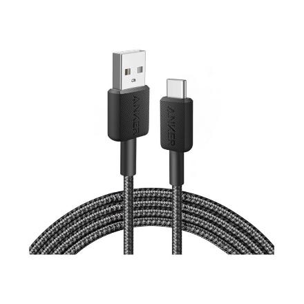 Anker 322 Braided Nylon Cable, Black | A81H5G11 | USB-A to USB-C