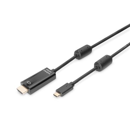 Digitus USB Type-C adapter cable, Type-C to HDMI A M/M, 2.0m, 4K/60Hz, 18GB, bl, gold | Digitus | USB Type-C adapter cable | AK-300330-020-S | USB-C to HDMI USB Type-C