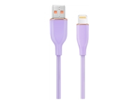 GEMBIRD Premium silicon 8-pin cable charging and data cable 1.5 m Violet