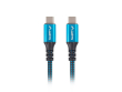Lanberg Cable USB-C M/M USB4 0.5m 100W 8K 60HZ black-blue
