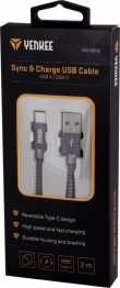 YENKEE Cable USB A-USB C 2m 917105