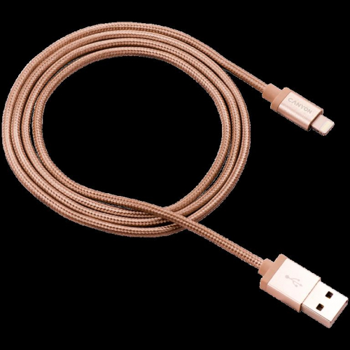 CANYON cable MFI-3 Lightning 12W 1m Gold