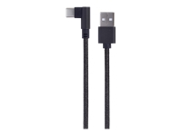 GEMBIRD CC-USB2-AMCML-0.2M Angled USB Type-C charging-data cable 0.2 m black