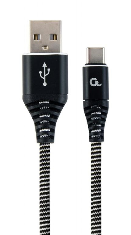 CABLE USB-C TO USB2 1M BLK/WHT/CC-USB2B-AMCM-1M-BW GEMBIRD