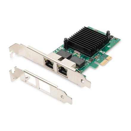 Digitus | Gigabit Ethernet PCI Express Card, 2-port 32-bit, low profile bracket, Intel chipset | DN-10132