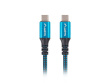Lanberg Cable USB-C M/M USB4 1.2m 100W 8K 60HZ black-blue