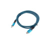 Lanberg Cable USB-C M/M USB4 1.2m 100W 8K 60HZ black-blue