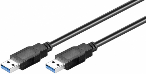 MicroConnect - USB cable - USB Type A (M) to USB Type A (M) - USB 3.2 Gen 1 5Gbit - 5 m - black