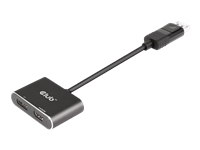 CLUB 3D DP 1.4 TO 1xDP and 1xHDMI SUPPORTS UP TO 2x4K60HZ - USB POWERED