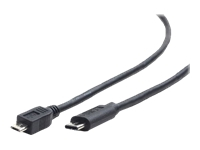 GEMBIRD CCP-USB2-MBMCM-1M Gembird USB TYPE-C -> micro USB 2.0 BM cable, 1m, black