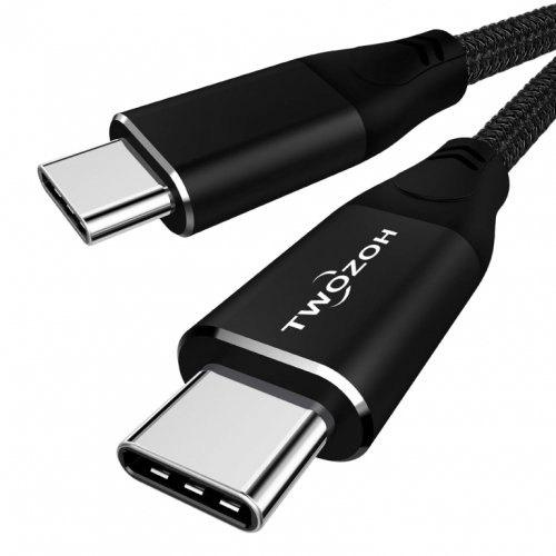 TW USB-C to USB-C 3.2 Gen 2 Cable 20Gbps Data+Charge 100W PD Fast Charging 4K Video Output - 3 M Length - Black