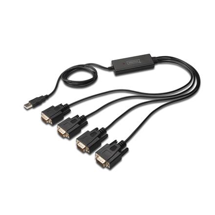 Digitus | USB 2.0 to 4xRS232 Cable | DA-70159 | USB to Serial Adapter