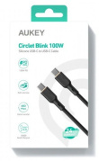 AUKEY AUKEY CB-SCC101 Silicon Cable USB C - USB C 1m