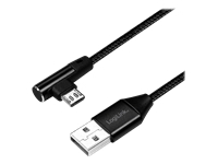 LOGILINK CU0141 LOGILINK - USB 2.0 to micro-USB (90° angled) male, 0.3m