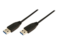 LOGILINK CU0039 LOGILINK - Cable USB3.0 type A male to type A male, 2m, black