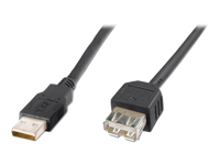 ASM AK-300200-030-S ASSMANN USB 2.0 HighSpeed Extension cable USB A M (plug)/USB A F (jack) 3m black