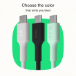 Green Cell Cable USB-C-USB-C PowerFlex 100W silicone 1.2m black