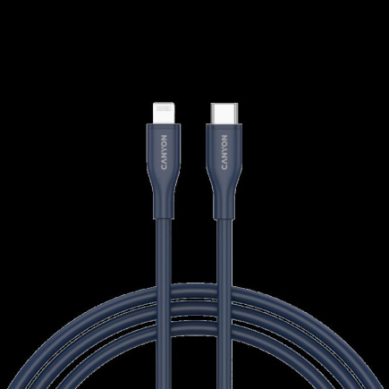 CANYON cable CLNM60 C-L 60W MFI 1m Silicon Blue