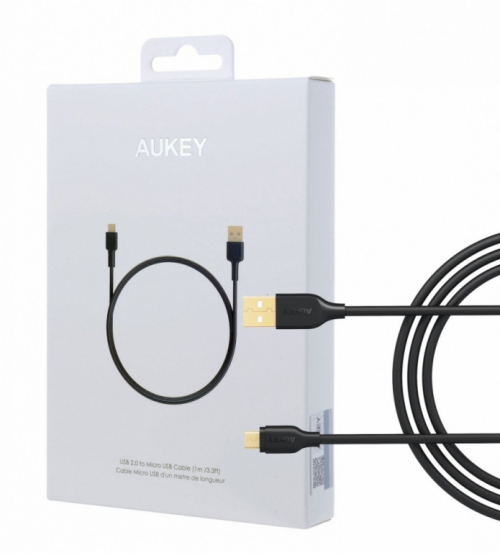 AUKEY CB-MD1 Black quick cable Quick Charge micro USB-USB | 1m | 5A | 480 Mbps