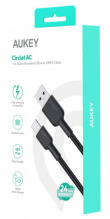 AUKEY AUKEY CB-NAC1 Nylon cab le USB C - USB A 1m 3A