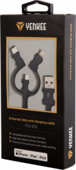 YENKEE Cable USB A-USB C 3w1 1m