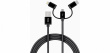 YENKEE Cable USB A-USB C 3w1 1m
