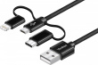 YENKEE Cable USB A-USB C 3w1 1m