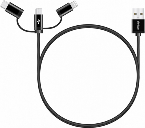 YENKEE Cable USB A-USB C 3w1 1m