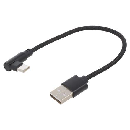 Gembird | Angled USB Type-C charging and data cable | CC-USB2-AMCML-0.2M