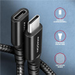 AXAGON Extension USB 20Gbps cable, 1 m | BUCM32-CF10AB | USB-C to USB-C