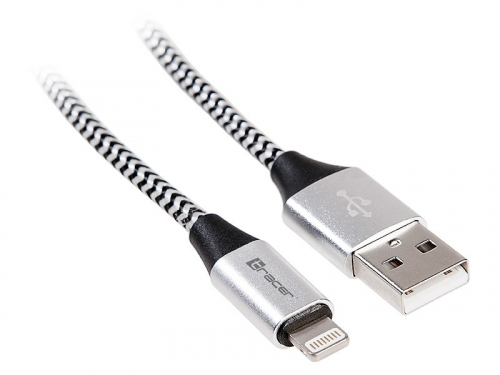 Tracer Cable USB 2.0 iPhone AM lightning 1,0m black-silver