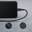 AUKEY Cable CB-CL02 Black nylon Lightning-USB C | USB Power Delivery USB-PD | certificate MFi Apple