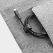 AUKEY Cable CB-CL02 Black nylon Lightning-USB C | USB Power Delivery USB-PD | certificate MFi Apple