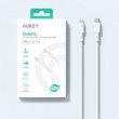AUKEY AUKEY CB-SCL2 White sil con Lightning-USB C Cab
