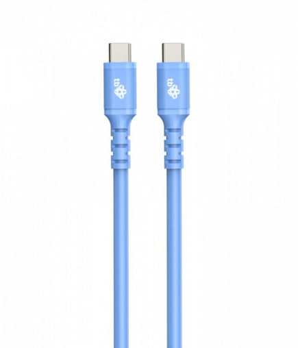TB USB C - USB C cable 1m. silicone blue