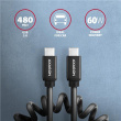 AXAGON Data and charging cable, 1.1 m | BUCM-CM20TB | USB Type C to USB Type C