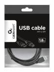 Gembird USB cable 2.0 Type AB AM-BM 1.8m black