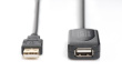 Digitus USB 2.0 Repeater cable, USB A M / A F length 5m