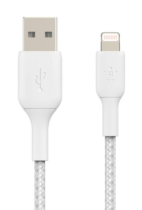 Belkin Cable Braided USB-Lightning 1m White