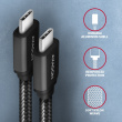 AXAGON AXAGON BUCM3-CM15AB cab le USB-C USB-C, 1.5
