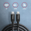 AXAGON AXAGON BUCM-CM30AB cabl e USB-C USB-C 3.0m