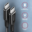 AXAGON AXAGON BUCM-CM30AB cabl e USB-C USB-C 3.0m