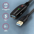 AXAGON AXAGON ADR-305 USB 3.0 A-M -> A-F act. 5m cabl
